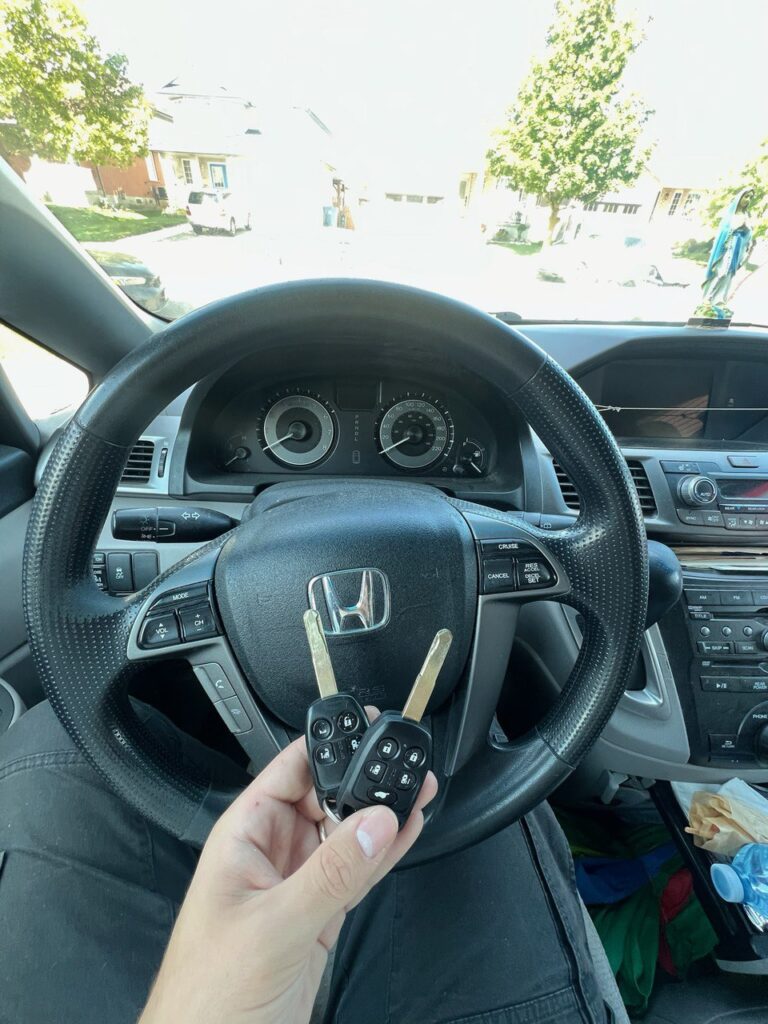 24/7 Mobile Car Key Duplication Service in Kitchener; professional on-site transponder chip cloning and smart key fob duplication serving Waterloo, Cambridge, and Guelph. Expert automotive locksmith providing dealer-level key cutting for all makes and models with no towing required.